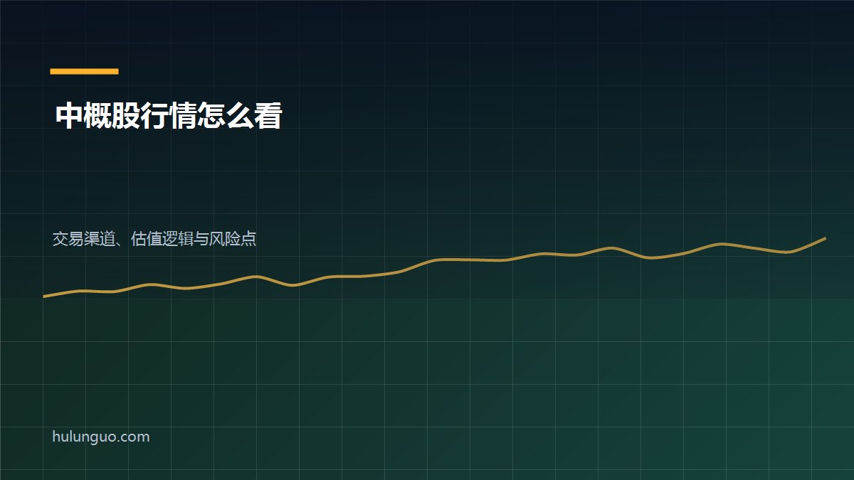 中概股行情走势与交易渠道示意图